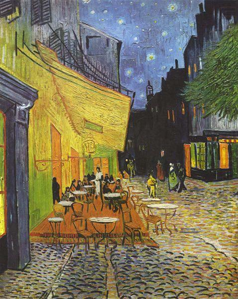 The CafeTerrace on the Place du Forum, Arles, at Night September, Vincent Van Gogh